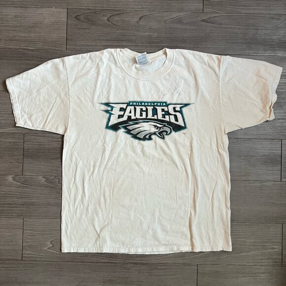 Gildan Other - Y2K NFL Philadelphia Eagles Signed T-Shirt White Logo Gildan Size XL